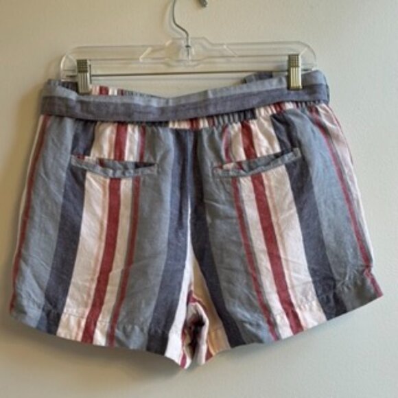 Loft Red, White, and Blue Striped Shorts, Size Small - Picture 3 of 4